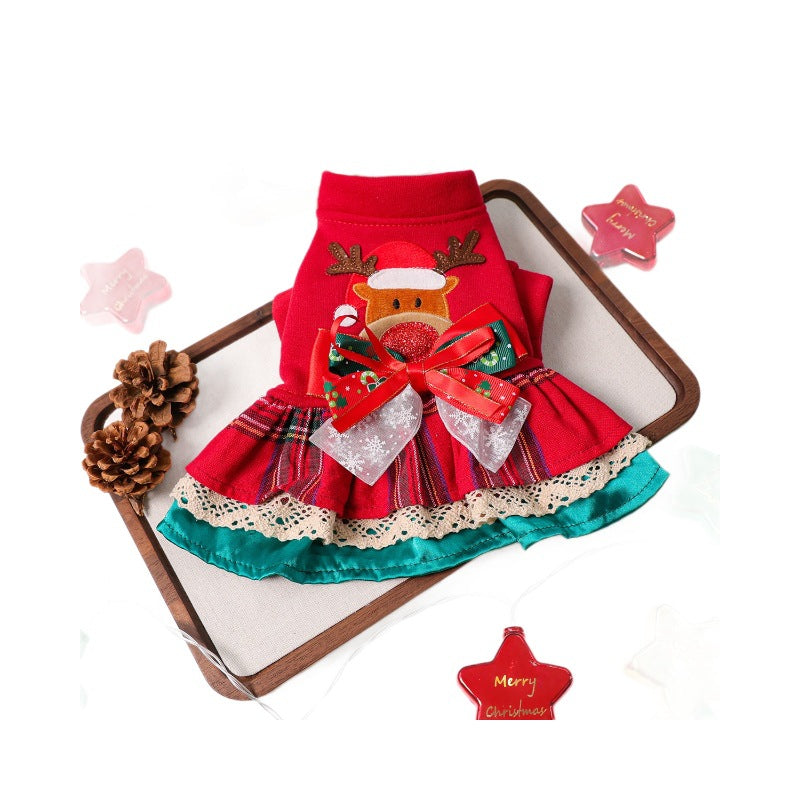 Dog Christmas Dress - Reindeer Edition