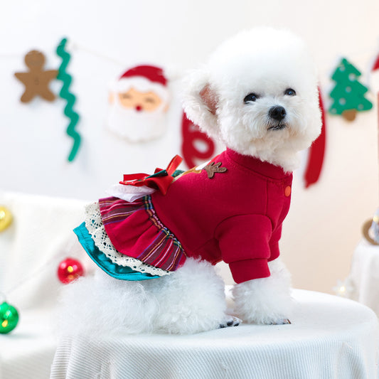Dog Christmas Dress - Reindeer Edition